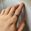 Retro Carved Crack Gold Painting Ring For Men Women Silver Color Punk Gothic Open Ring Unisex Accessories Jewelry Gift - Image 5