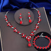 3Pcs lime green Jewelry Sets for Women Earrings Bracelets Choker Necklace Set Prom Bridal Wedding Jewellry Accessories - Image 8
