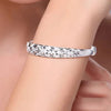 Silver Charms Bangles For Women Design Sparking Gypsophila Star Bracelets Party Wedding Jewelry - Image 2