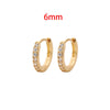 Stainless Steel 1 Pair Minimalist Huggie Hoop Earrings For Women Gold Color Tiny Round Circle 6/8/10mm Punk Unisex Rock Earring - Image 9