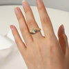 Twist Ring Bread Shape Silver Color Gold Color Rings For Women Accessories Finger Jewelry Gifts - Image 5