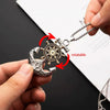 Women Mens Stainless Steel Vintage Necklace Navy Pirate Anchor Pendant Rotating Ship Rudder Punk Jewelry Gift - Image 1