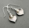 Calla Lily Imitation Pearl Earrings for Women Simple Dangle Earring Charm Female Accessories Party Jewelry Gift - Image 8