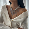 Multilayer Imitation Pearl Choker Necklace with Heart and Star Pendants - Image 3