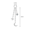 Titanium Dangle Star Moon Earring Charm Triple Drop Chains Cartilage Helix Earlobe Piercing Attachment - Image 3