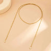 IngeSight.Z Irregular Gold Color Ccb Bead Pendant Necklace Women Punk Multilayer Y-shaped Necklace Jewelry Gift - Image 11