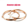 Big Hoop Earrings For Women Minimalist Circle Classic Cartilage Earring Rose Gold Color Hoops Jewelry - Image 18