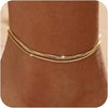 Gold Plated Anklets for Women Layered Ankle Bracelets Simple Anklets Summer Beach Anklet Jewelry Gift - Image 1