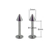 2PC Punk Stainless Steel Spike Ball Labret Lip Piercing Devil Studs Cone Conch Helix Cartilage Earrings Falt Piercings Jewelry - Image 11