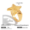 Simple Classic Smooth Pentagram Ring Stainless Steel Star Stackable Ring Women's Accessories Party Gift - Image 7