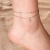 Stainless Steel Anklets for Women Sun Flower Leaves Moon Star Foot Bracelet Jewelry Summer Beach Accessories - Image 20