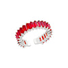 Zircon Rings For Women Stainless Steel Adjustable Open Rings Females Jewelry Accessories - Image 12