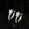 Star Hoop Earrings with Dazzling CZ Simple Stylish Ear Accessories for Women Silver Color Jewelry - Image 5