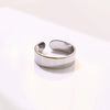 Retro 3 Stacking Rings Set Adjustable Open Ring For Men Gothic Punk Edgy Hiphop Silver-plated Brass Jewelry Accessories Gift - Image 8
