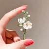various styles women plants flower accessories badges pearl plant buckle pin brooch - Image 34