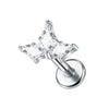 1Pc Titanium Cz Crystal Ear Cartilage Tragus Helix Daith Piercing Internal Thread Lip Stud Labret Piercing Body Jewelry 16G - Image 7