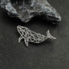 Punk Style Hollow Lines Whale Stainless Steel Gold-plated Brooch, Black Suit Accessories, Wedding Matching Set - Image 9