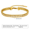 Charms Tennis Bracelet for Women, Cubic Zirconia Chain Bracelet Adjustable,Stainless Steel Miami Link CZ Bangle Gift - Image 14