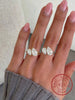Silver Simple Classic Zircon Water Drop Ring For Women Engagement Wedding Jewelry - Image 1