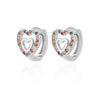 Simple Heart Drop Earrings For Women Stainless Steel Ear Cuff Piercing Dangle Earring Jewelry Gifts - Image 18
