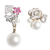 Skeds Korean Style 5 Numbers Pearl Crystal Flower Earrings For Women Camellia Elegant Lady Party Jewelry Ear Rings - Image 28
