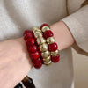 Square-Spliced Bead Bangle with Elastic Cord and Multiple Designs - Image 4