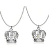 Crown Pendant Necklace on Long Sweater Chain - Image 15