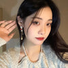Modern Jewelry Silver Needle Sweet Korean Temperament Splicing Color Tassel Earrings For Women Accessories - Image 4