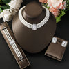 4PC Women's Light Short Style Imitation Pearl Turquoise Necklace Earrings Bracelet Jewelry Set Party Festival Gif - Image 9