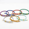 Ocesrio Multicolor Brass Bracelet Wrist Chain Thread String Adjustable Stainless Steel de joyería - Image 6