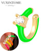 1PC Plated Gold Ear Cuff Earrings Ear Clip for Women Purple/Green/Turquoise No Pierced Earrings Jewel - Image 33
