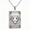 12 Constellations Tarot Card Pendant Necklace Stainless Steel Rectangle Horoscope Zodiac Sign Chain Jewelry Gift For Men Women - Image 13