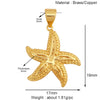 Marine Organism Sea Horse Turtle Fish Conch Shell Starfish Charm Pendant, 8K Gold Plated Zircon Jewelry Finding Supplies - Image 32