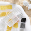6 Grids 6 Sizes Golden Metal Beads Nail Art Charms, 0.8-1.5mm 3D Nail Caviar Beads, Stainless Steel Round Ball Beads Decorations - Image 5