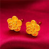 Aniid Flower Earrings Gold Color Stud Earrings for Women Nigerian Earrings Party Wedding Jewelry Gift - Image 17