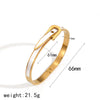 Belt Shape Adjustable Open Bangle in Multiple Finishes - Image 8