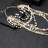 Multi-layer Simulated Pearls Chain Long Necklace Elegant Earrings Statement Choker Necklace for Women Jewelry - Image 4