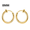 1Pair Round Circle Spring Ear Clip Non Piercing Earrings Fake Earrings Gift for Men Women Jewelry - Image 7