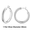 Women Gold Hoop Earrings Gold Plated Thick Gold Hoops Earrings With Silver Needles Gift for Women - Image 8