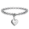 silver noble Heart 26 Letteres chain Bracelets for women party wedding Jewelry gifts - Image 2