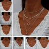 Tenande Bohemian Multi Layered Necklace for Women Vintage Water Drop Coin Star Moon Pendant Necklace Geometric Collares - Image 1