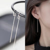 Simple Style Box Chain Tassel Drop Earrings For Women Long Dangle Earring Piercing Line Accessories Thin Mini Ear Jewelry - Image 1