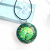 Orgonite Pendant Green Malachite Tree of Life Orgone Chakra Necklace Gift Package - Image 4