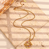 Colorful Rhinestone Moon Star Planet Necklace Stainless Steel Gold Plated Jewelry Girls - Image 6