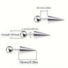 3pcs/Lot Punk Rock Stainless Steel Spike Helix Stud Earrings Devil Ear Stack Cartilage Body Piercing Jewelry Set for Men Women - Image 5