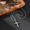 Catholic Cross Pendant Necklace for Men Women, Stainless Steel Twisted Rope Chain Gold Silver Color Faith Religious Jewelry - Image 6