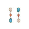 Asymmetric Colorful Resin Earrings for Women Retro Contrast Geometric Dangle Earrings Korean Jewelry - Image 9