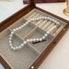 Imitaition Pearl Necklace for Women Simple Collarbone Chain White Choker Necklaces Wedding Jewelry - Image 31