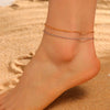 Thin Twisted Water Wave Chain Anklets for Women Stainless Steel Jewelry Bracelet on the leg Mother's Day Gift - Image 1