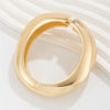 Chunky Geometric Spring Cuff Bangle in Gold-Tone or Silver-Tone - Image 18